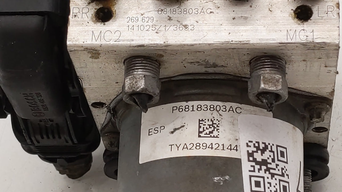2015-2020 Dodge Grand Caravan Anti-Lock Brake ABS Pump Module Actuator OEM P/N:P68183803AC 68183803AC Fits OEM Used Auto Par
