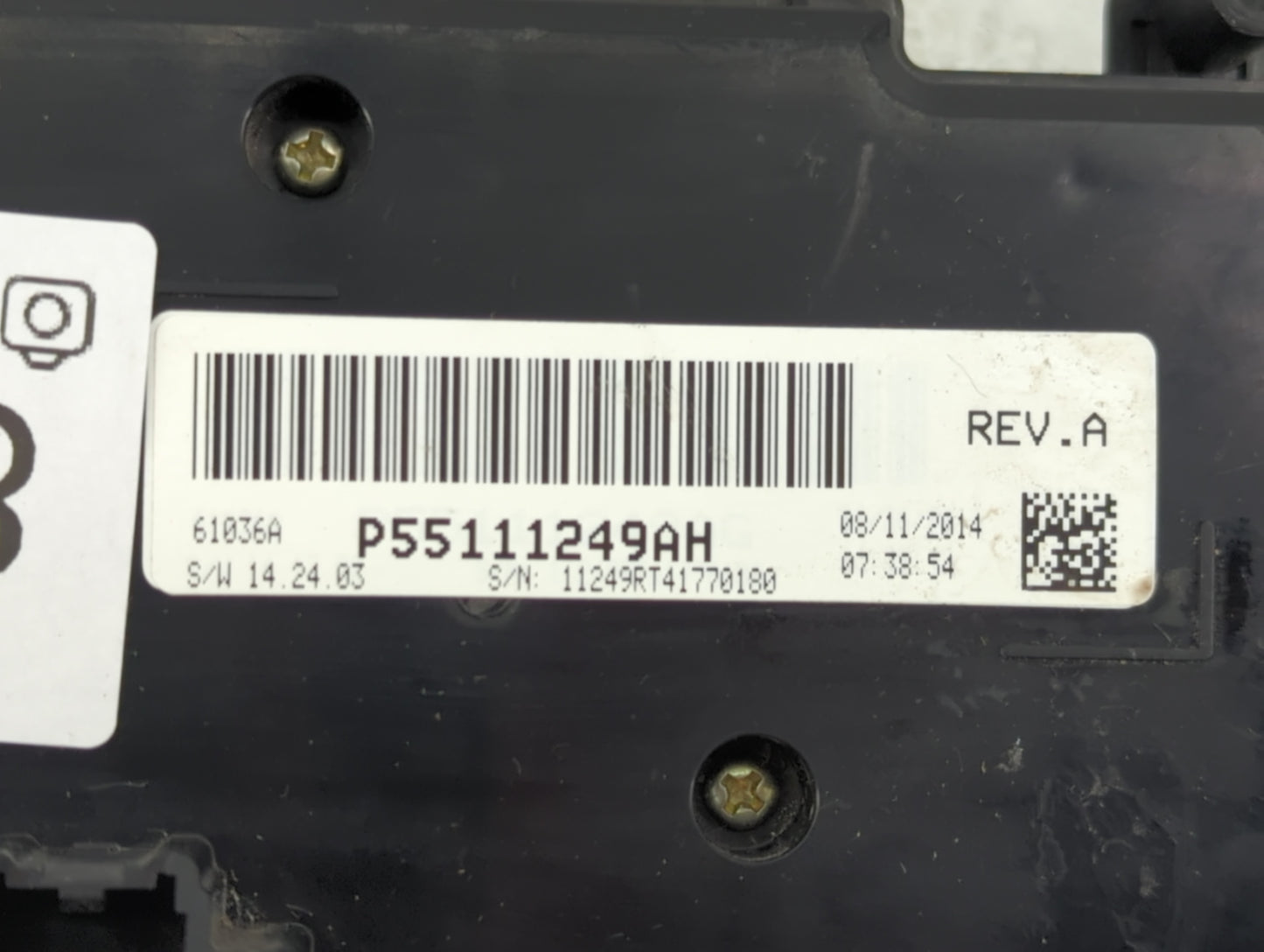 2015 Dodge Grand Caravan Climate Control Module Temperature AC/Heater Replacement Fits OEM Used Auto Parts - Oemusedautopart