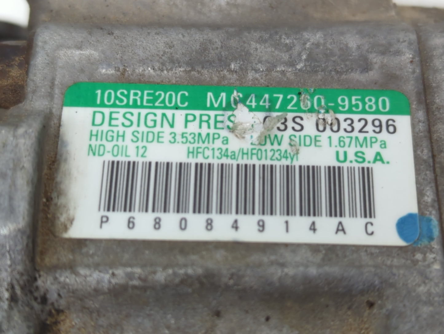 2011-2019 Dodge Journey Air Conditioning A/c Ac Compressor Oem - Oemusedautoparts1.com
