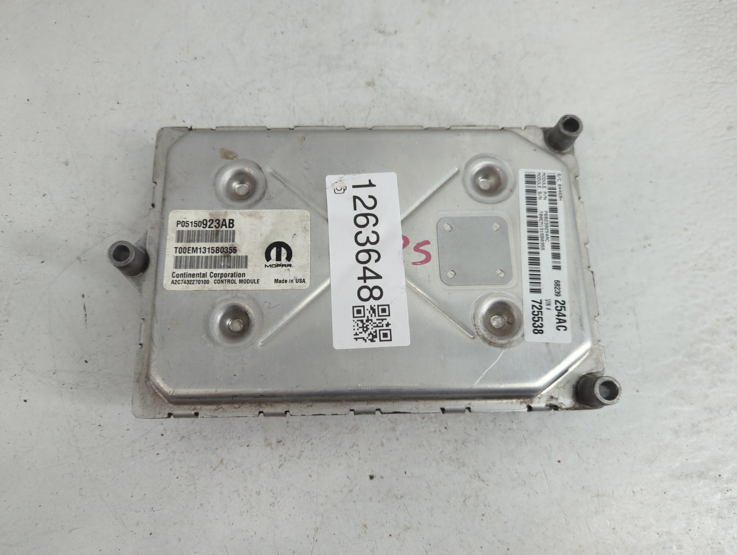 2015 Dodge Journey PCM Engine Control Computer ECU ECM PCU OEM P/N:P05150923AB 68239254AC Fits OEM Used Auto Parts - Oemused
