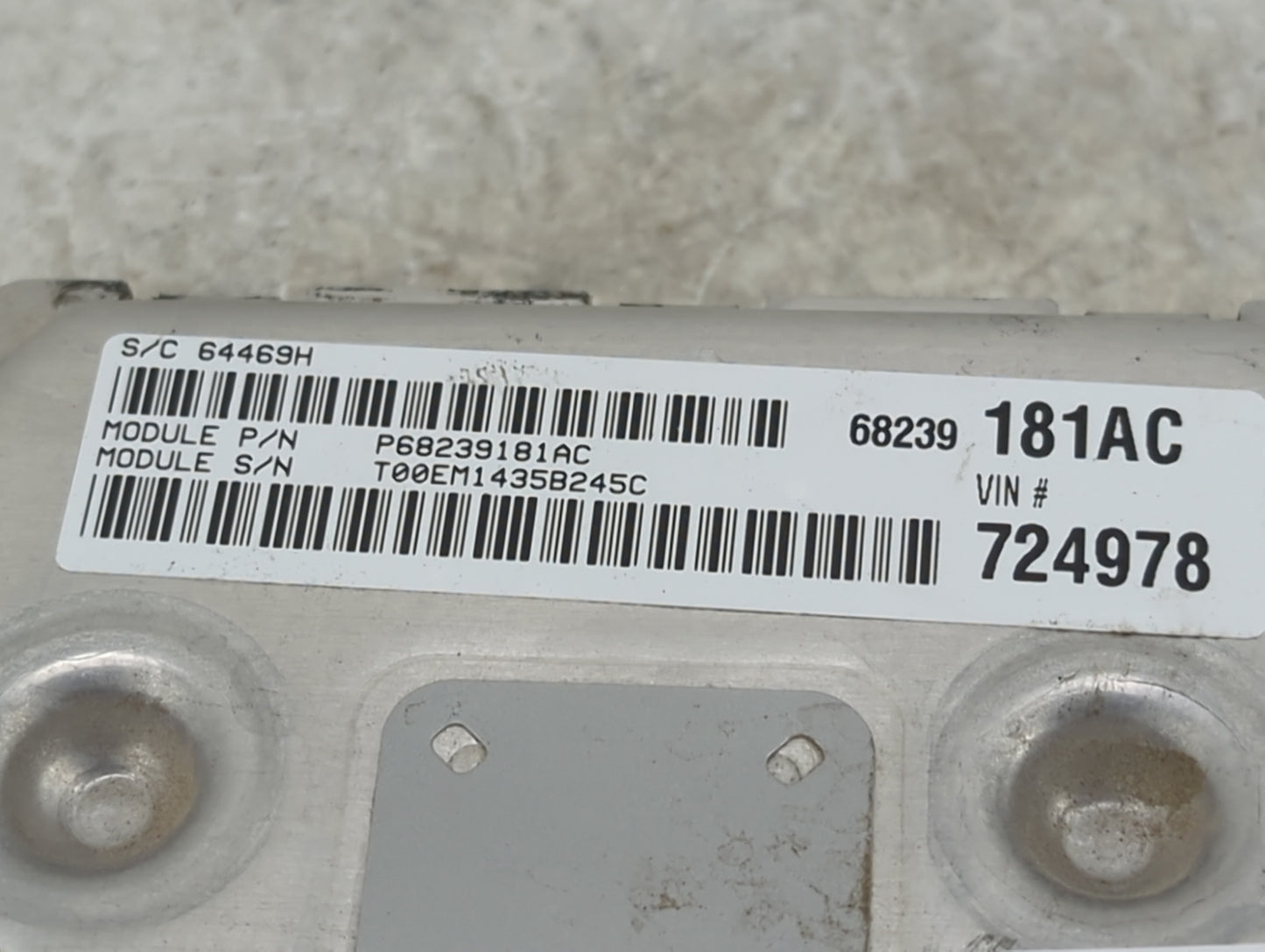 2015 Dodge Journey PCM Engine Control Computer ECU ECM PCU OEM P/N:P05150918AB P68239181AC, A2C7432200100 Fits OEM Used Auto