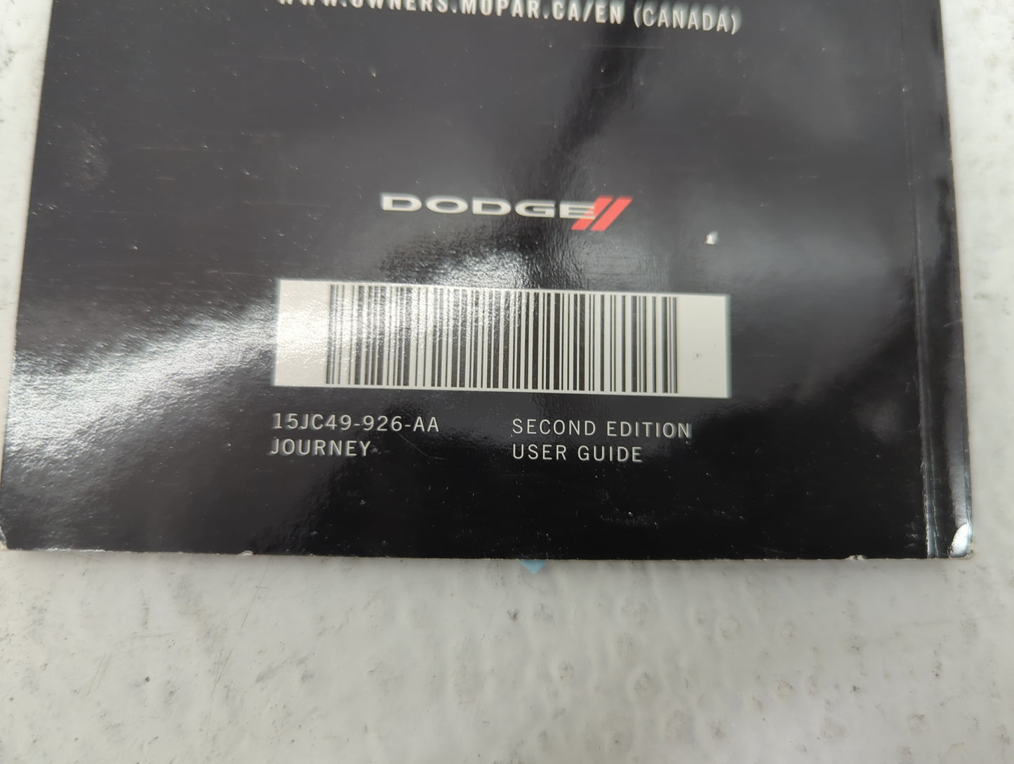 2015 Dodge Journey Owners Manual Book Guide P/N:15JC49-926-AA OEM Used Auto Parts - Oemusedautoparts1.com