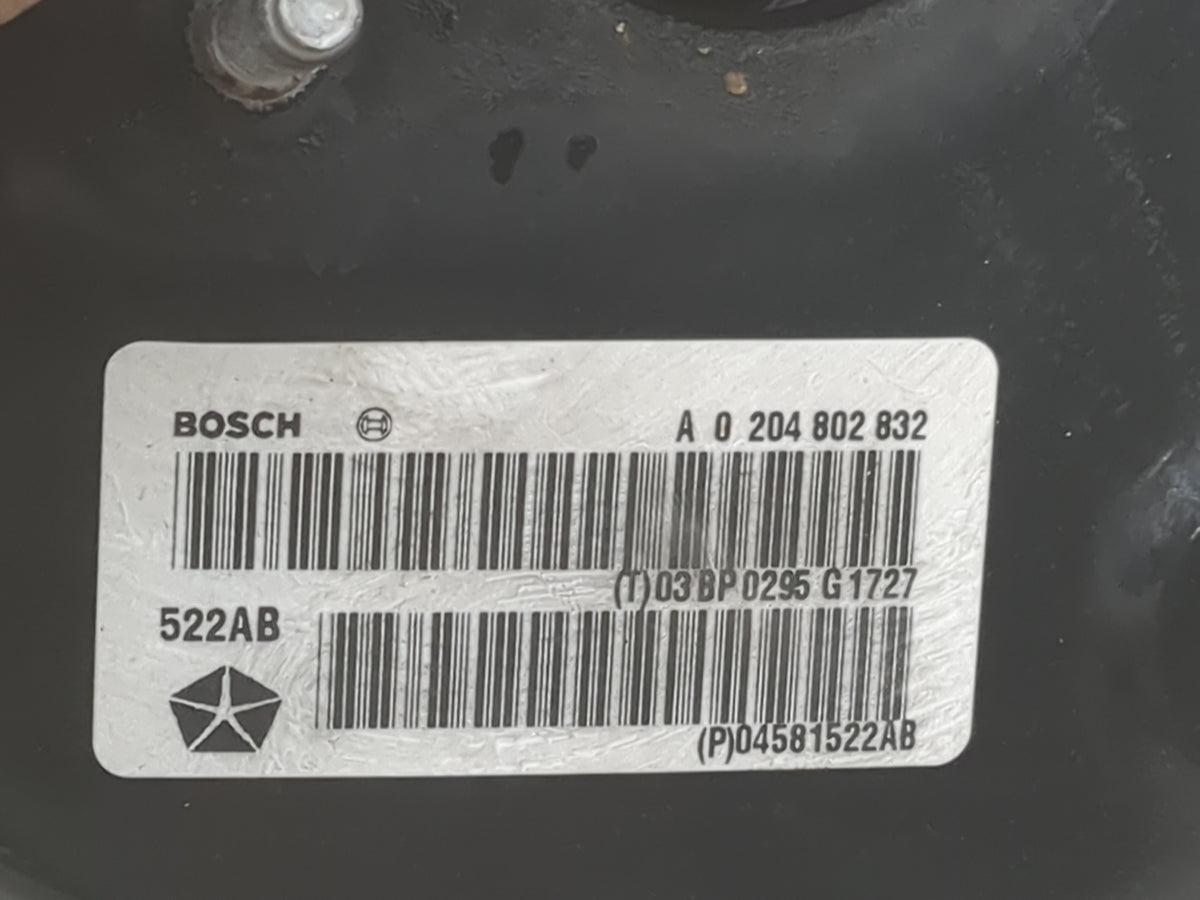 2015 Dodge Journey Power Brake Booster Oem 1500926 - Oemusedautoparts1.com