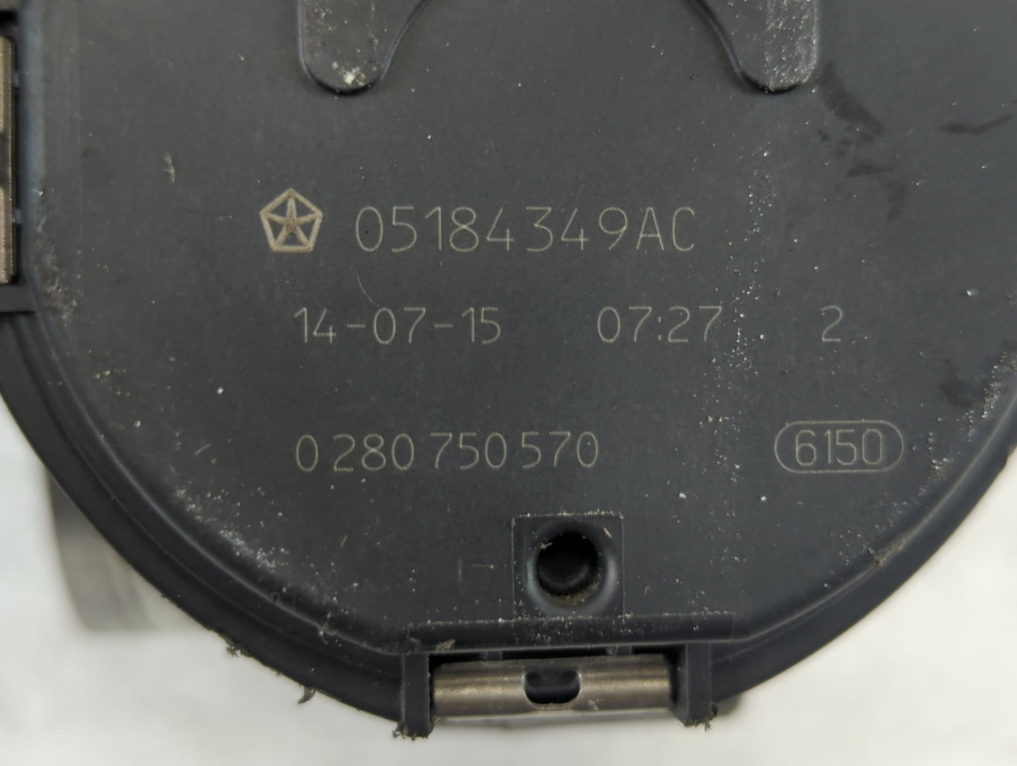 2011-2019 Dodge Journey Throttle Body P/N:0 280 750 570 05184349AC Fits OEM Used Auto Parts - Oemusedautoparts1.com