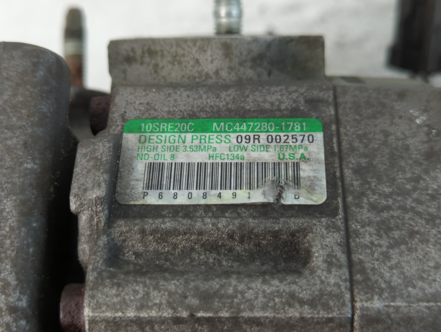 2011-2019 Dodge Journey Air Conditioning A/c Ac Compressor Oem - Oemusedautoparts1.com