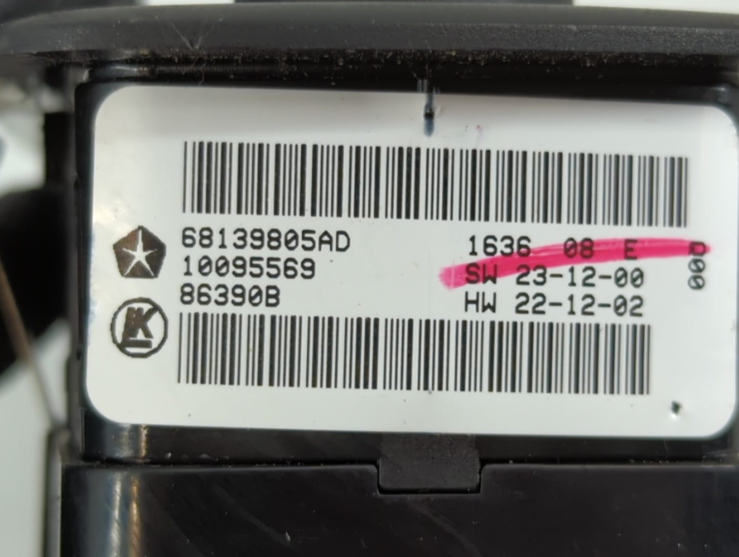 2011-2019 Dodge Journey Master Power Window Switch Replacement Driver Side Left P/N:68139805AD Fits OEM Used Auto Parts - Oe