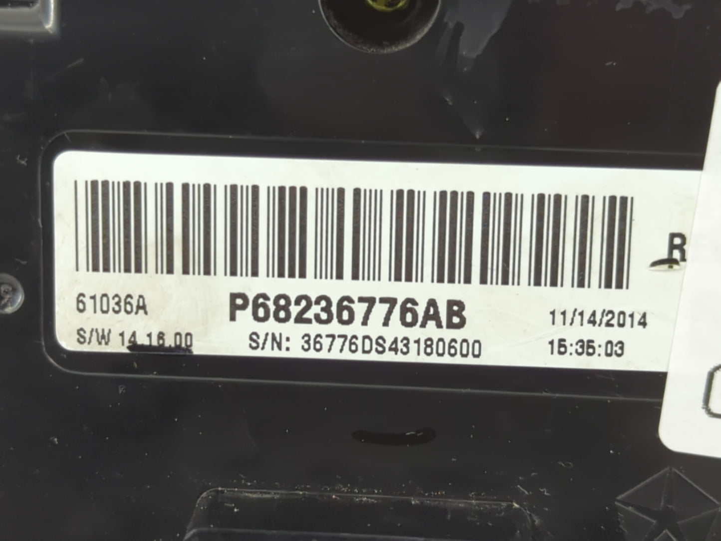 2015 Dodge Ram 1500 Climate Control Module Temperature AC/Heater Replacement P/N:P68236776AB Fits OEM Used Auto Parts - Oemu