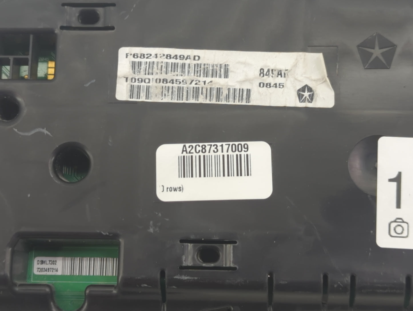 2015 Dodge Ram 1500 Instrument Cluster Speedometer Gauges P/N:68242849AD Fits OEM Used Auto Parts - Oemusedautoparts1.com