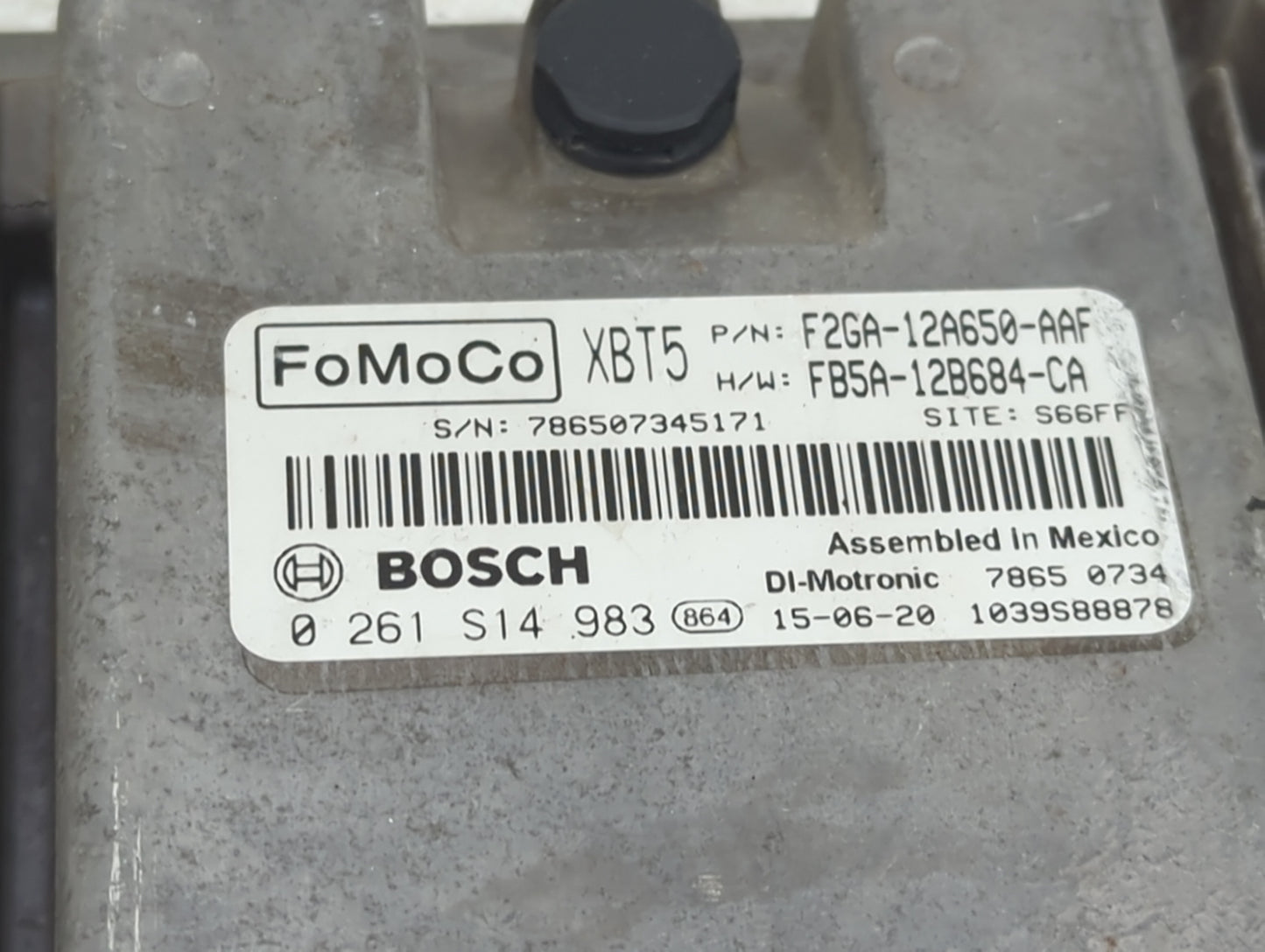 2015-2018 Ford Edge PCM Engine Control Computer ECU ECM PCU OEM P/N:F2GA-12A650-AAF FB5A-12B684-CA Fits OEM Used Auto Parts