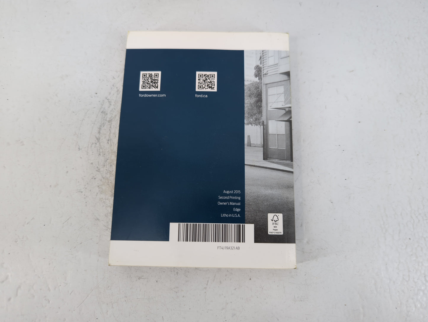 2015 Ford Edge Owners Manual Book Guide P/N:FT4J 19A321 AB OEM Used Auto Parts - Oemusedautoparts1.com