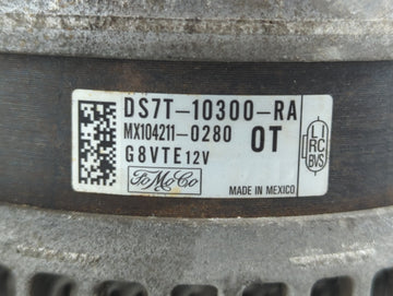 2015-2018 Ford Edge Alternator Replacement Generator Charging Assembly Engine OEM P/N:DS7T-10300-RA Fits Fits 2015 2016 2017 2018 OEM Used Auto Parts