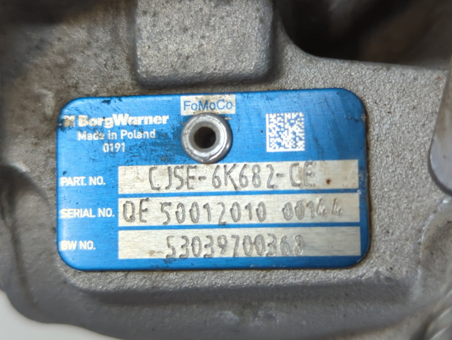2013 Ford Escape Turbocharger Turbo Charger Super Charger Supercharger - Oemusedautoparts1.com
