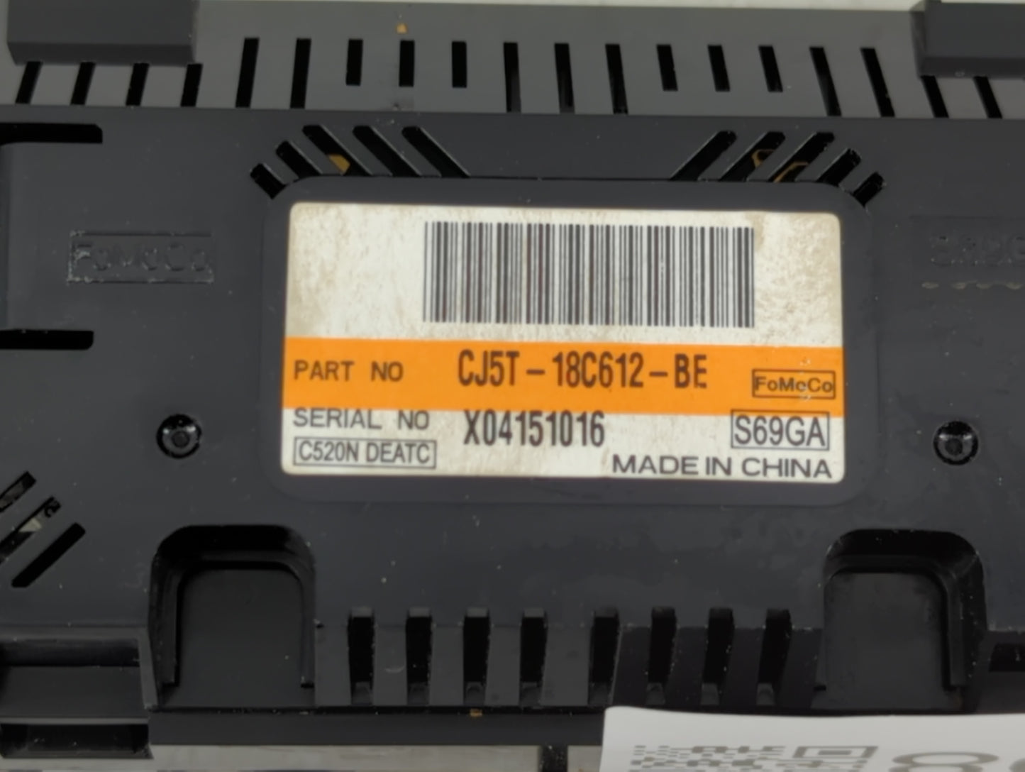 2015-2016 Ford Escape Climate Control Module Temperature AC/Heater Replacement P/N:CJ5T-18C612-BE Fits Fits 2015 2016 OEM Us