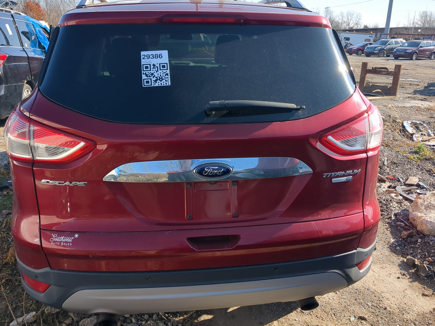 2014-2016 Ford Escape Trunk/decklid/hatch/tailgate Oem - Oemusedautoparts1.com