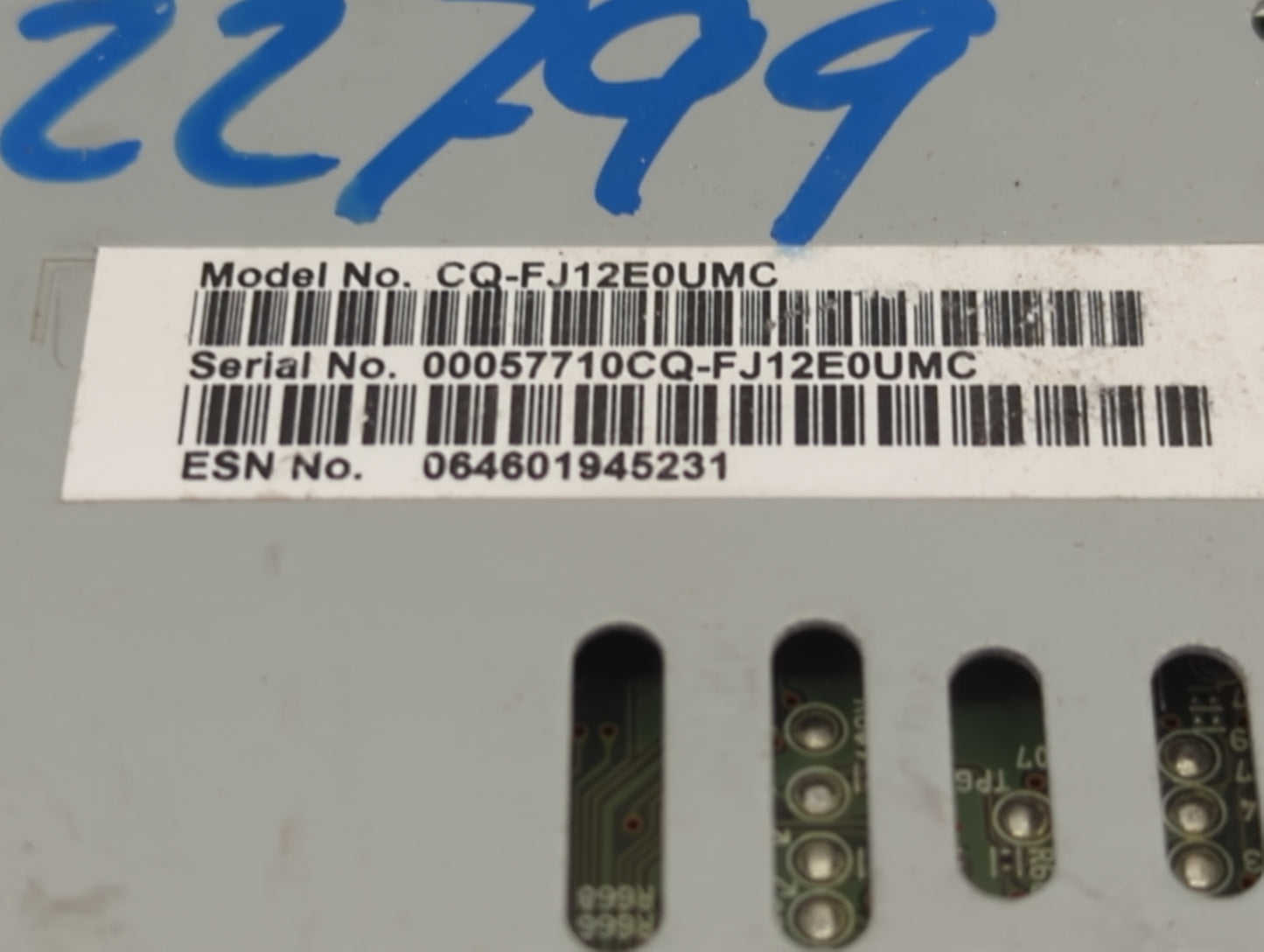 2015-2016 Ford Escape Radio AM FM Cd Player Receiver Replacement P/N:CJ5T-19C107-FB Fits Fits 2015 2016 OEM Used Auto Parts