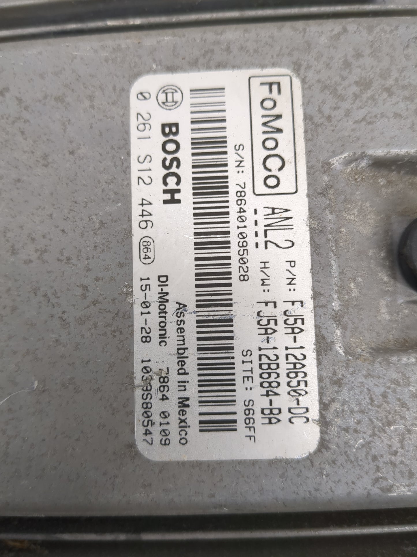 2015 Ford Escape PCM Engine Control Computer ECU ECM PCU OEM P/N:FJ5A-12A650-DC FJ5A-12B684-BA, 0261S12446, 7864010950528 Fi