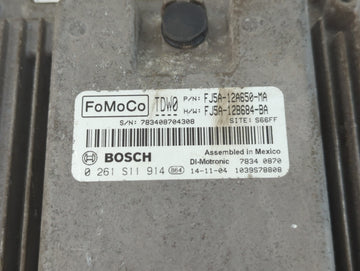 2015-2016 Ford Escape PCM Engine Control Computer ECU ECM PCU OEM P/N:FJ5A-12A650-MA Fits Fits 2015 2016 OEM Used Auto Parts
