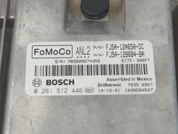 2013-2016 Ford Escape PCM Engine Control Computer ECU ECM PCU OEM P/N:FJ5A-12A650-DC Fits Fits 2013 2014 2015 2016 OEM Used Auto Parts