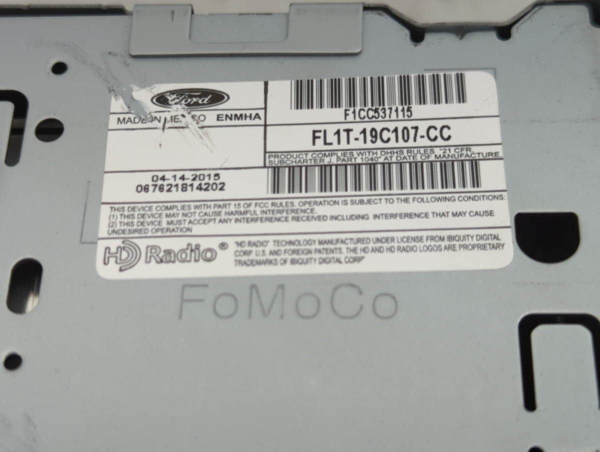 2015-2017 Ford Expedition Radio AM FM Cd Player Receiver Replacement P/N:FL1T-19C107-CC F1CC537115 Fits Fits 2015 2016 2017