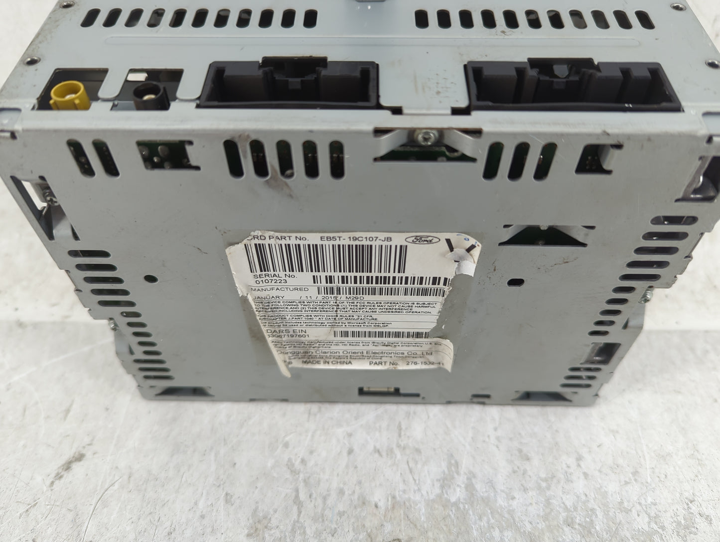 2015 Ford Explorer Radio AM FM Cd Player Receiver Replacement P/N:EB5T-19C107-JB Fits OEM Used Auto Parts - Oemusedautoparts