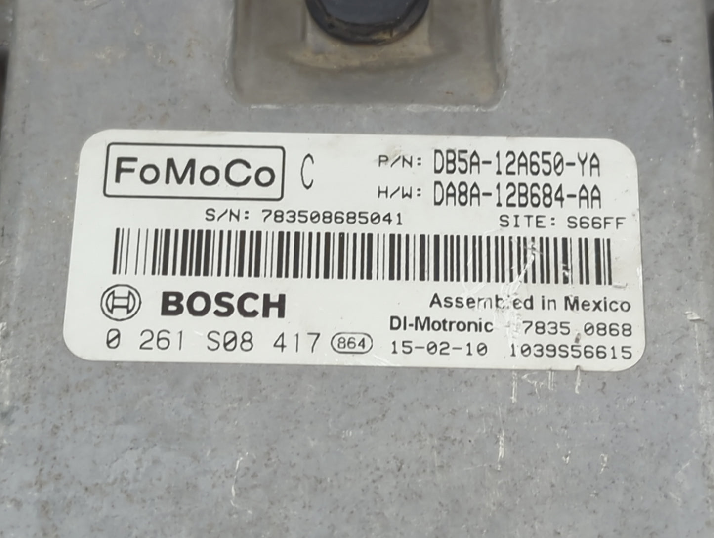 2013-2015 Ford Explorer PCM Engine Control Computer ECU ECM PCU OEM P/N:DB5A-12A650-YA Fits OEM Used Auto Parts - Oemusedaut