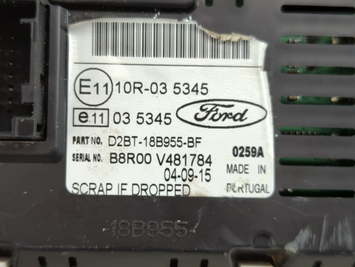 2014-2017 Ford Fiesta Information Radio Display Screen 1072444 - Oemusedautoparts1.com