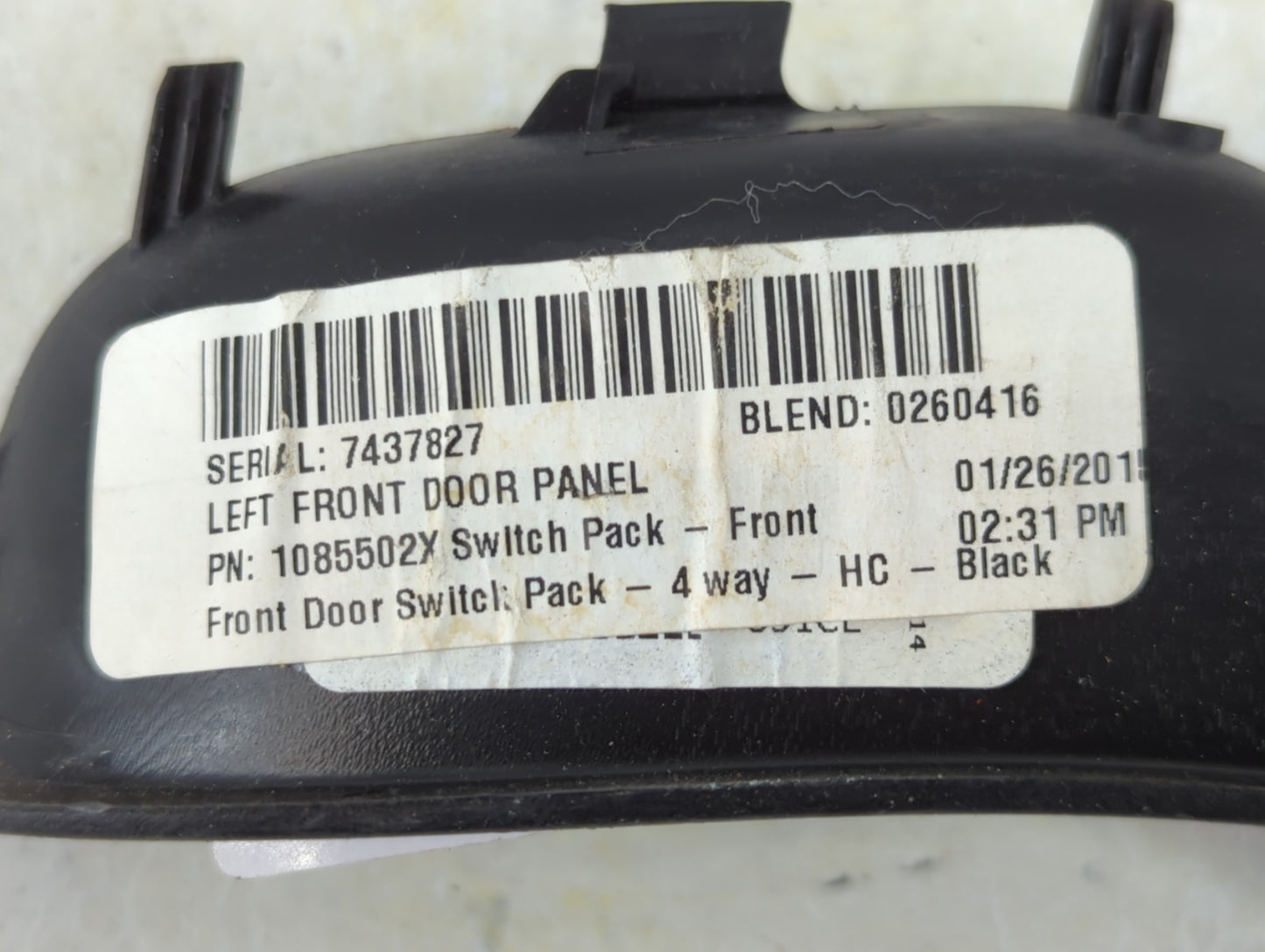 2015 Ford Focus Master Power Window Switch Replacement Driver Side Left P/N:1085502X Fits OEM Used Auto Parts - Oemusedautop