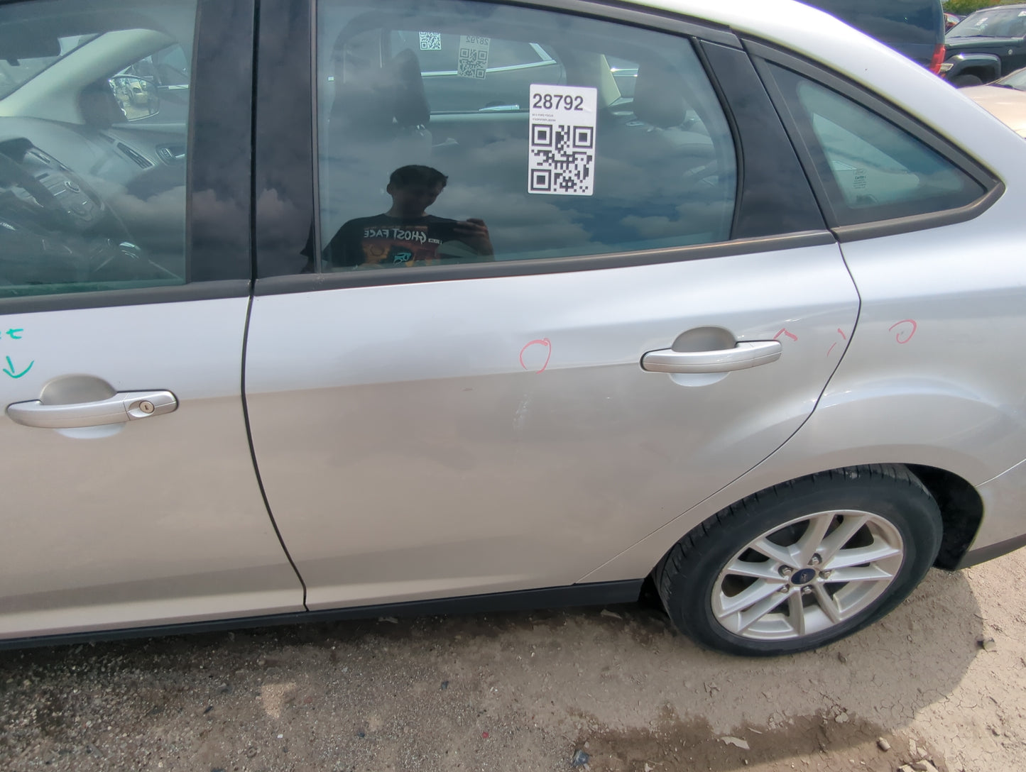 2012-2018 Ford Focus Driver Rear Door Window Oem - Oemusedautoparts1.com