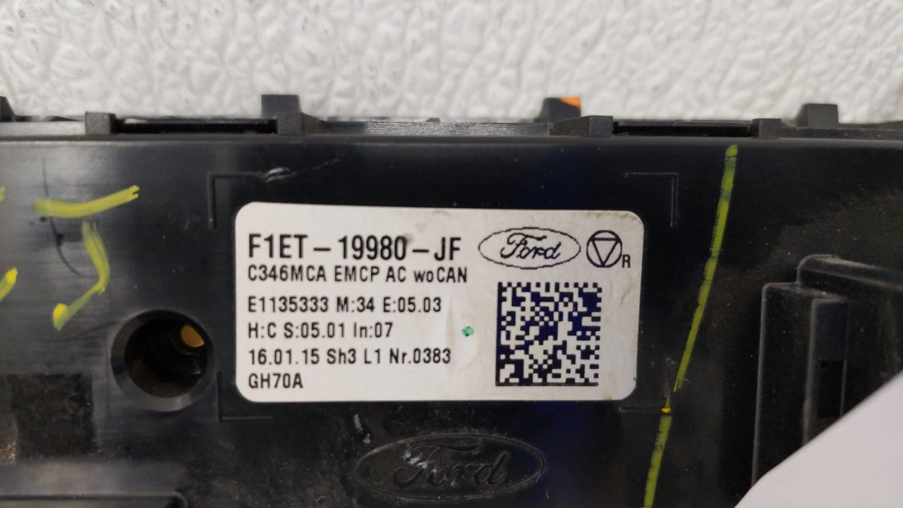 2015-2018 Ford Focus Climate Control Module Temperature AC/Heater Replacement P/N:F1ET-19980-JF F1ET-19980-JJ Fits OEM Used