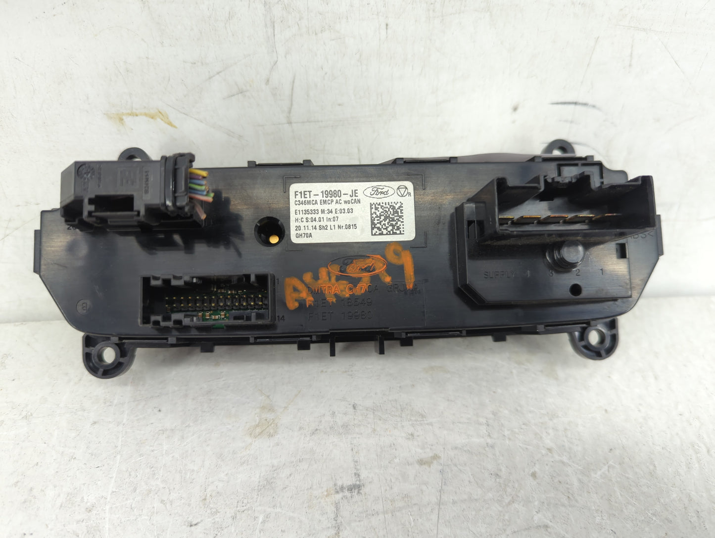 2015-2018 Ford Focus Climate Control Module Temperature AC/Heater Replacement P/N:F1ET-19980-JE Fits Fits 2015 2016 2017 201