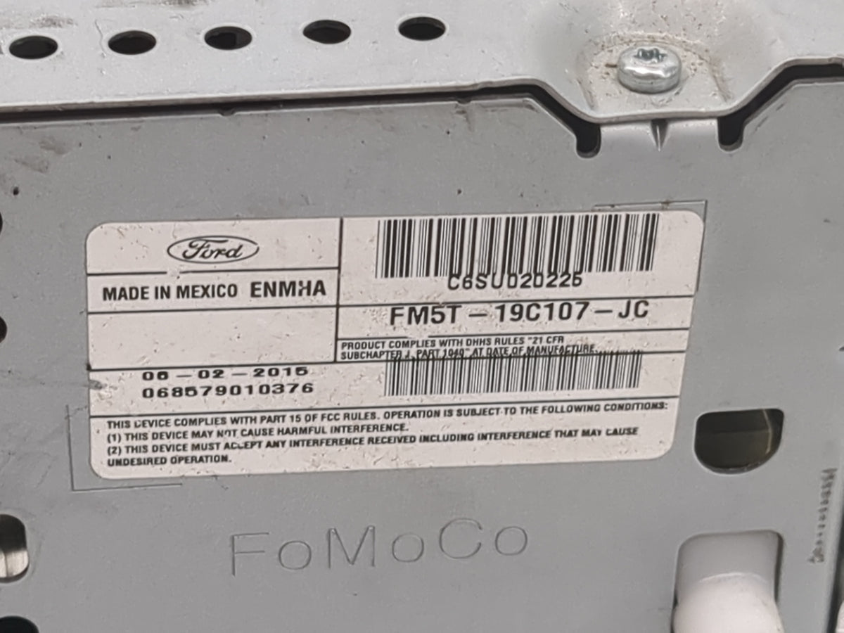 2015 Ford Focus Radio AM FM Cd Player Receiver Replacement P/N:FM5T-19C107-JC C6SUD2D225 Fits OEM Used Auto Parts - Oemuseda