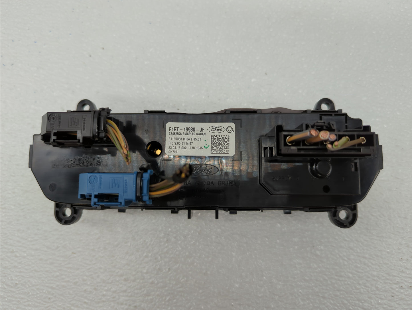 2015-2018 Ford Focus Climate Control Module Temperature AC/Heater Replacement P/N:F1ET-19980-LJ F1ET-19980-JF Fits OEM Used