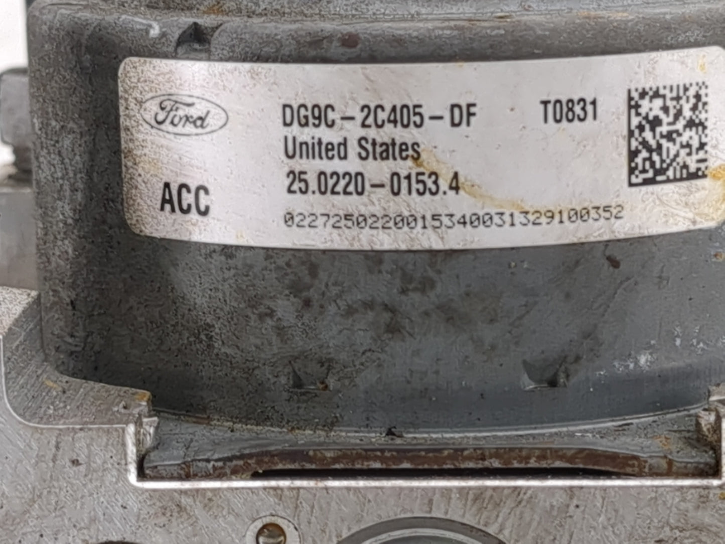 2014-2016 Ford Fusion ABS Pump Control Module Replacement P/N:DG9C-2C405-DF Fits Fits 2014 2015 2016 OEM Used Auto Parts - O