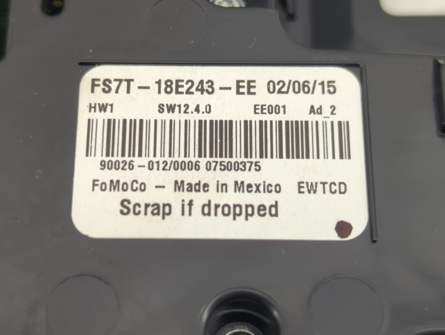 2015-2015 Ford Fusion Radio Control Panel - Oemusedautoparts1.com