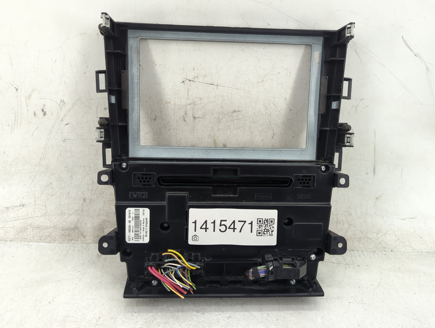 2015 Ford Fusion Radio AM FM Cd Player Receiver Replacement P/N:FS7T-18E245-SE Fits OEM Used Auto Parts - Oemusedautoparts1.