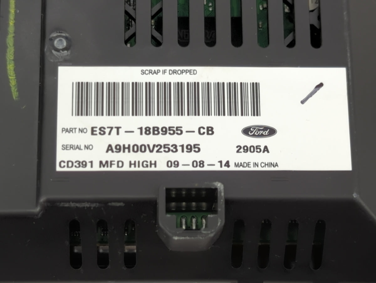 2013-2016 Ford Fusion Information Radio Display Screen Black - Oemusedautoparts1.com