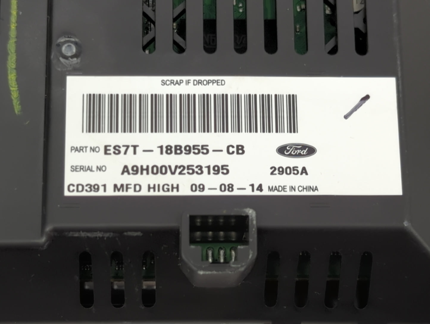 2013-2016 Ford Fusion Information Display Screen Black - Oemusedautoparts1.com