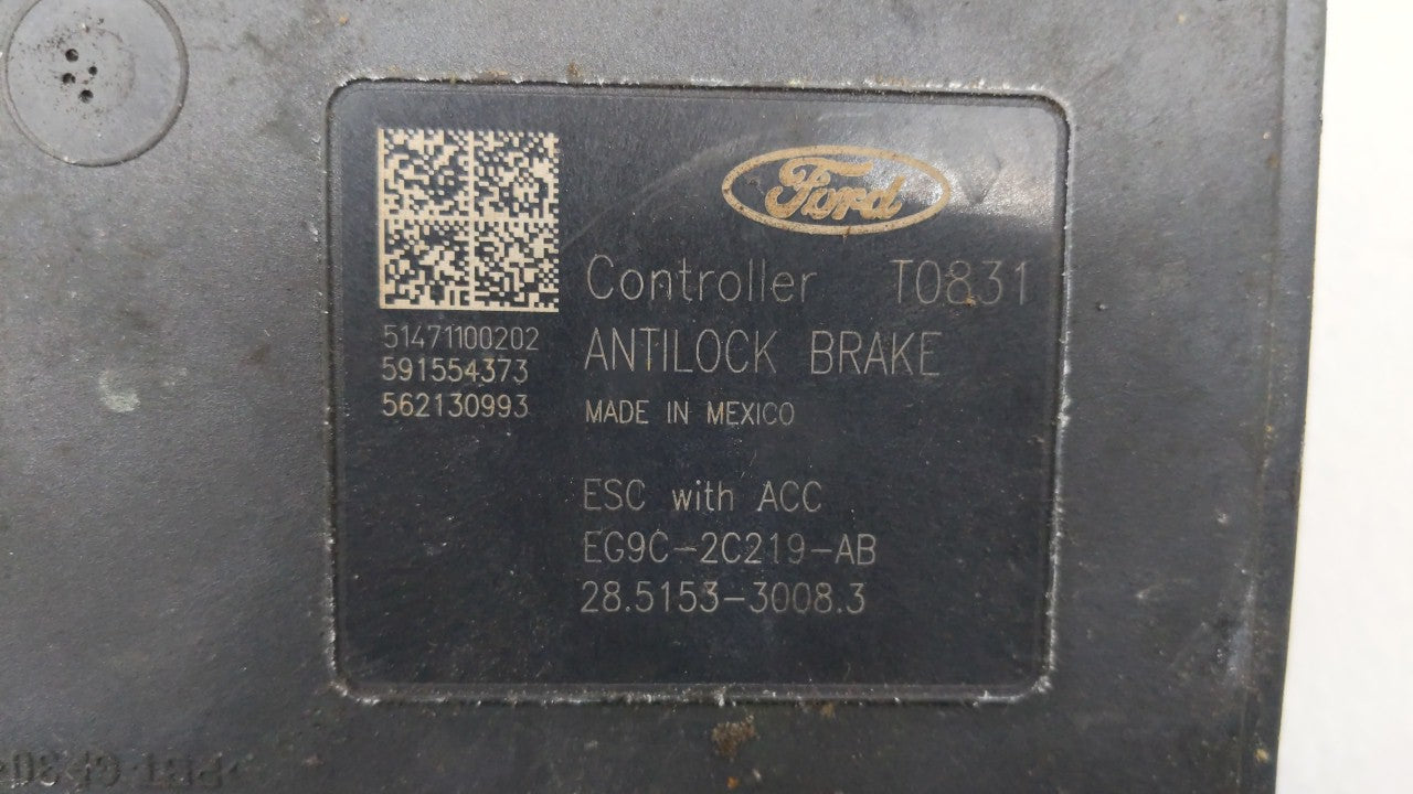 2014-2016 Ford Fusion ABS Pump Control Module Replacement P/N:EG9C-2C405-AF EG9C-2C405-AE, EG9C-2C405-DF Fits Fits 2014 2015