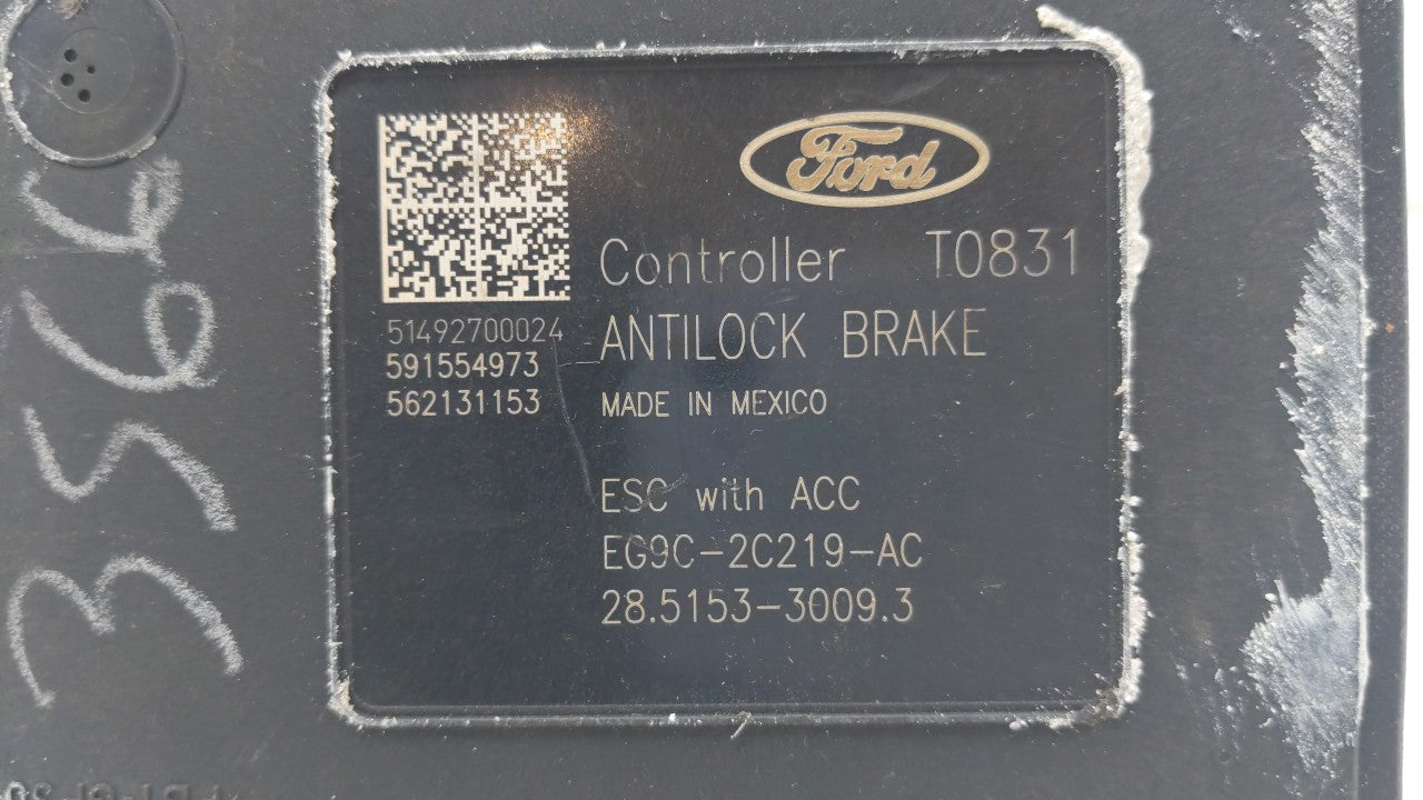 2014-2016 Ford Fusion ABS Pump Control Module Replacement P/N:EG9C-2C405-AF EG9C-2C405-AE, EG9C-2C405-DF Fits Fits 2014 2015