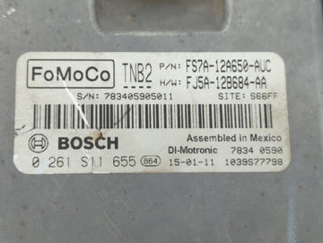 2015 Ford Fusion PCM Engine Control Computer ECU ECM PCU OEM P/N:FJ5A-12B684-AA FS7A-12A650-AUC, FS7A-12A650-AVC Fits OEM Used Auto Parts