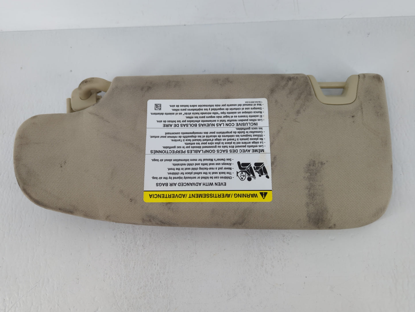 2015-2016 Ford Fusion Sun Visor Shade Replacement Passenger Right Mirror Fits Fits 2015 2016 OEM Used Auto Parts - Oemusedau