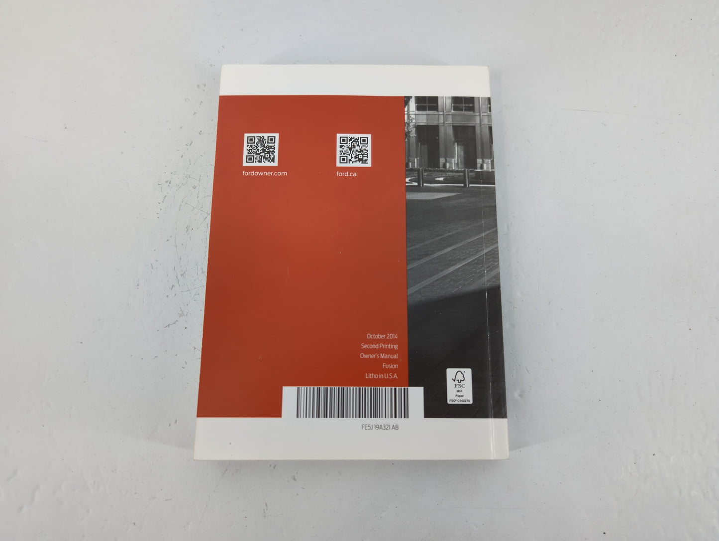 2015 Ford Fusion Owners Manual Book Guide P/N:FE5J 19A321 AB OEM Used Auto Parts - Oemusedautoparts1.com