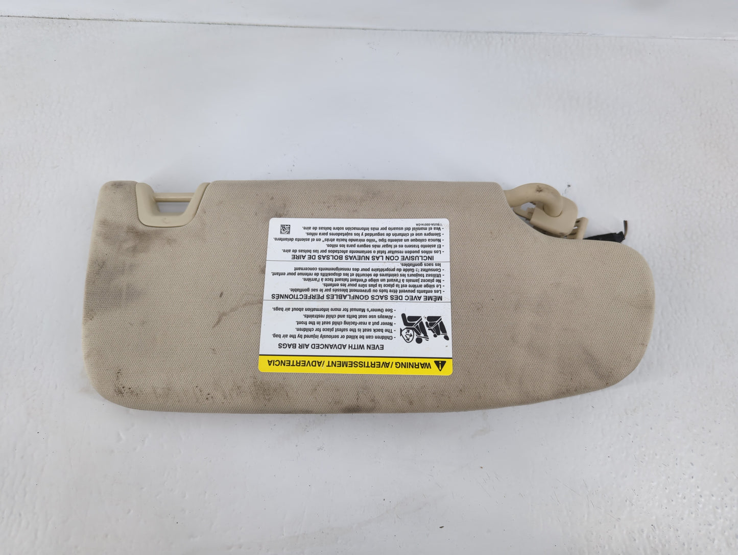 2015-2016 Ford Fusion Sun Visor Shade Replacement Passenger Right Mirror Fits Fits 2015 2016 OEM Used Auto Parts - Oemusedau