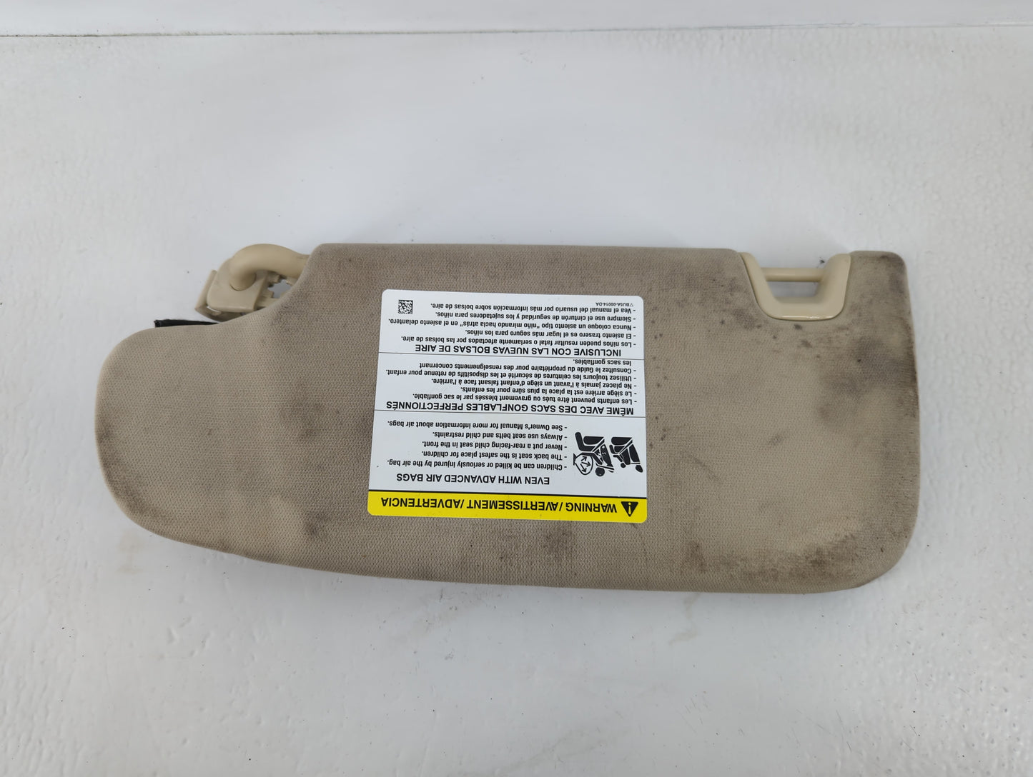 2015-2016 Ford Fusion Sun Visor Shade Replacement Passenger Right Mirror Fits Fits 2015 2016 OEM Used Auto Parts - Oemusedau