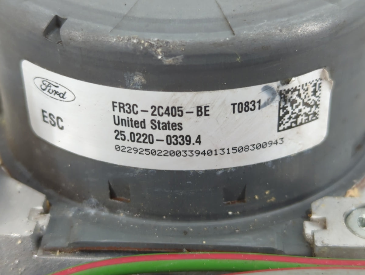 2015 Ford Mustang Anti-Lock Brake ABS Pump Module Actuator OEM P/N:FR3C-2C405-BE Fits OEM Used Auto Parts - Oemusedautoparts