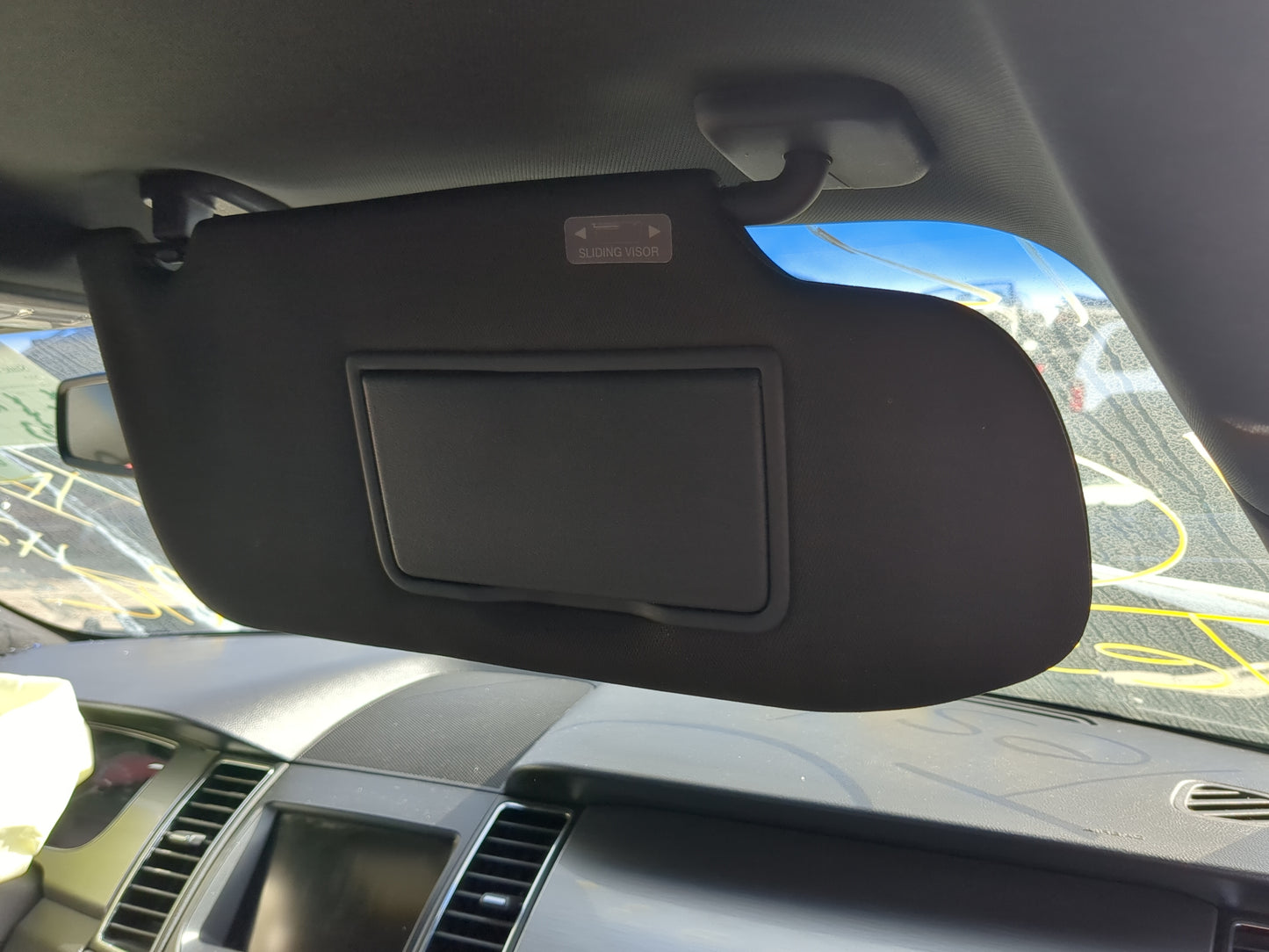 2013-2019 Ford Taurus Sun Visor Shade Replacement Passenger Right Mirror Fits OEM Used Auto Parts - Oemusedautoparts1.com