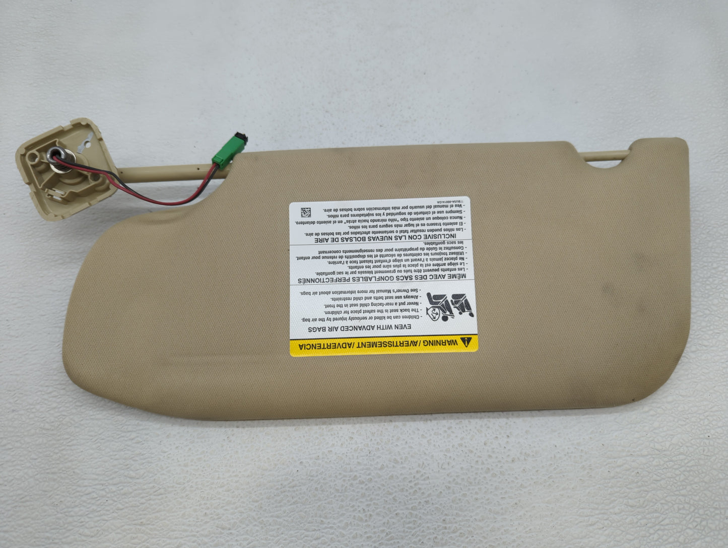 2013-2019 Ford Taurus Sun Visor Shade Replacement Passenger Right Mirror Fits OEM Used Auto Parts - Oemusedautoparts1.com