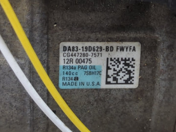 2013-2019 Ford Taurus Air Conditioning A/c Ac Compressor Oem