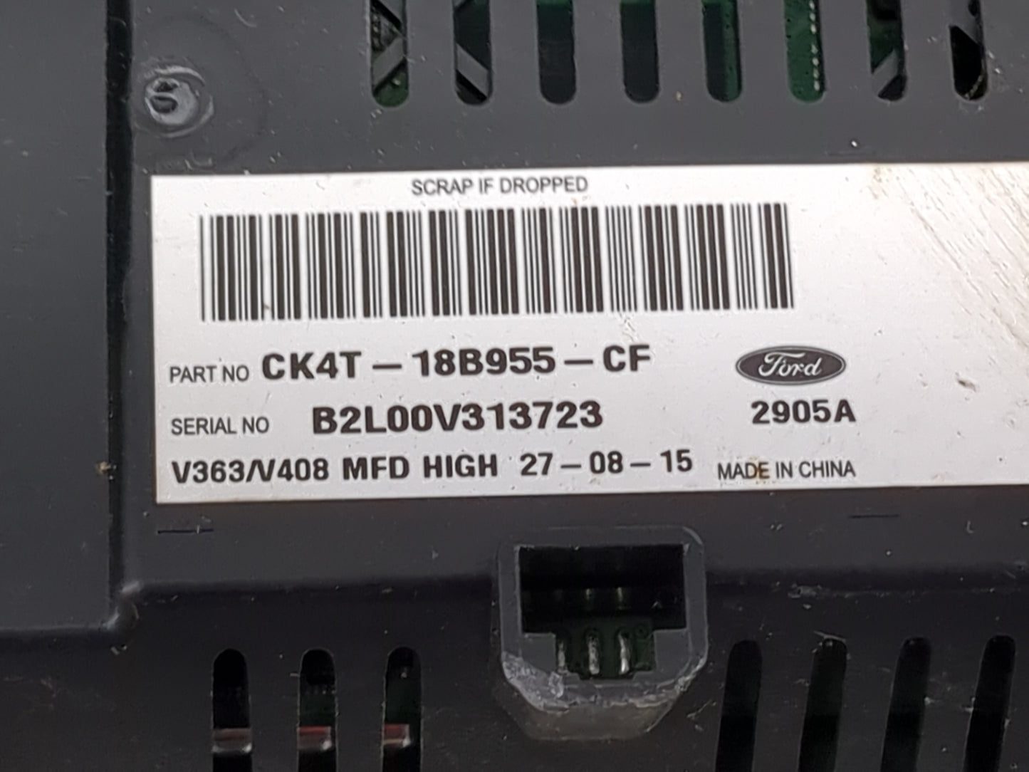 Ford Transit Information Display Screen 1494850 - Oemusedautoparts1.com