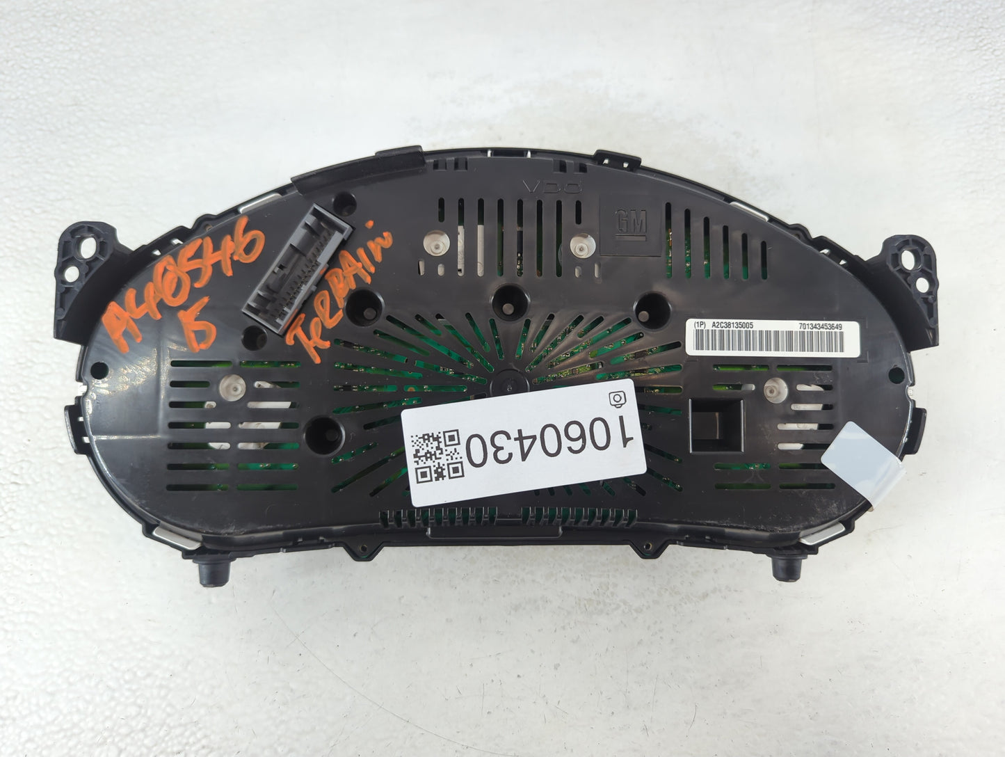 2013-2017 Gmc Terrain Instrument Cluster Speedometer Gauges P/N:701343453649 A2C38135005 Fits Fits 2013 2014 2015 2016 2017